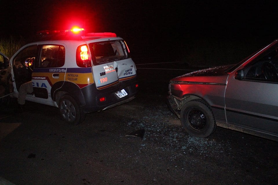 Motorista embriagado bate em viatura próximo a “Fundão”