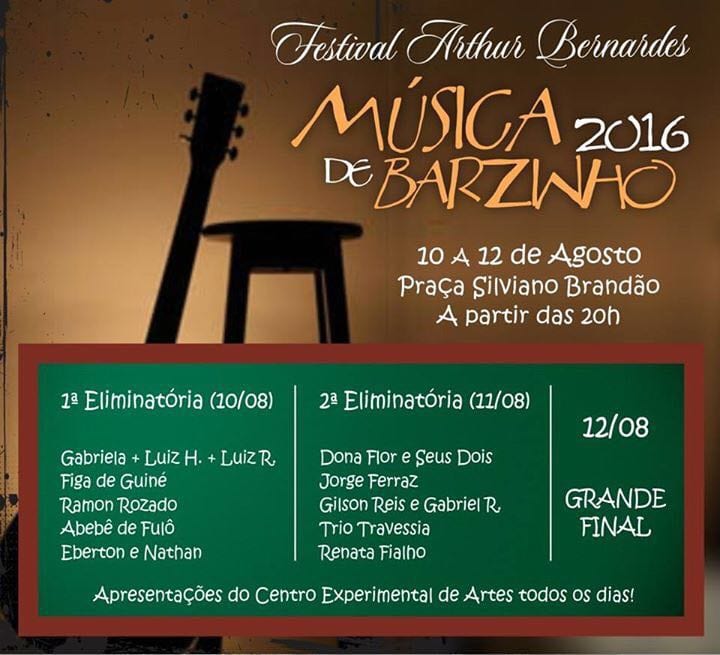 Começa hoje o Festival de Música de Barzinho de Viçosa