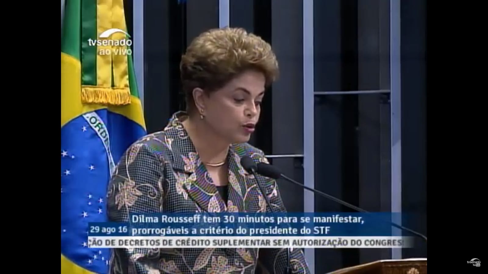 Acompanhe ao vivo Dilma se defendendo do Impeachment