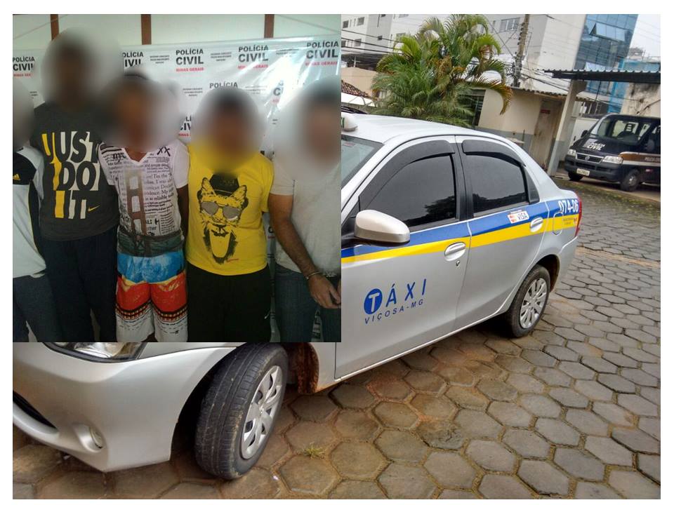 OPERAÇÃO CORRIDA DO CRIME PRENDE 5 POR ENVOLVIMENTO COM ASSALTO DE TAXISTA