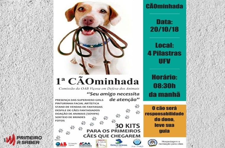 VIÇOSA TERÁ A 1ª CÃOMINHADA