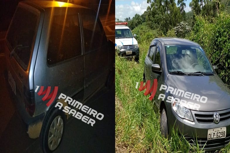 CARROS SÃO RECUPERADOS PELA PM EM PERSEGUIÇÃO