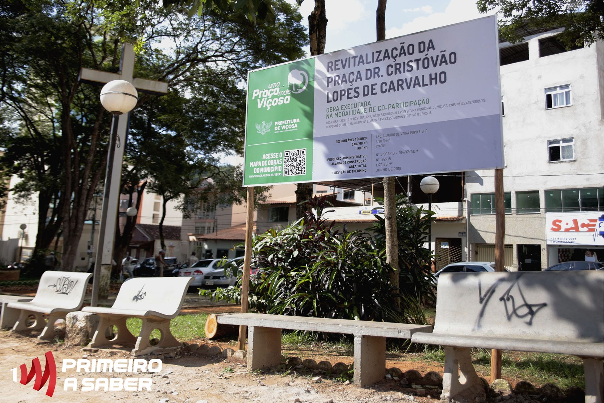 PRAÇA DR. CRISTOVÃO NO CENTRO DE VIÇOSA SERÁ REFORMADA