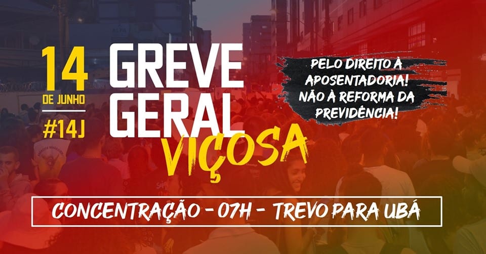 ACONTECERÁ GREVE GERAL EM VIÇOSA AMANHÃ