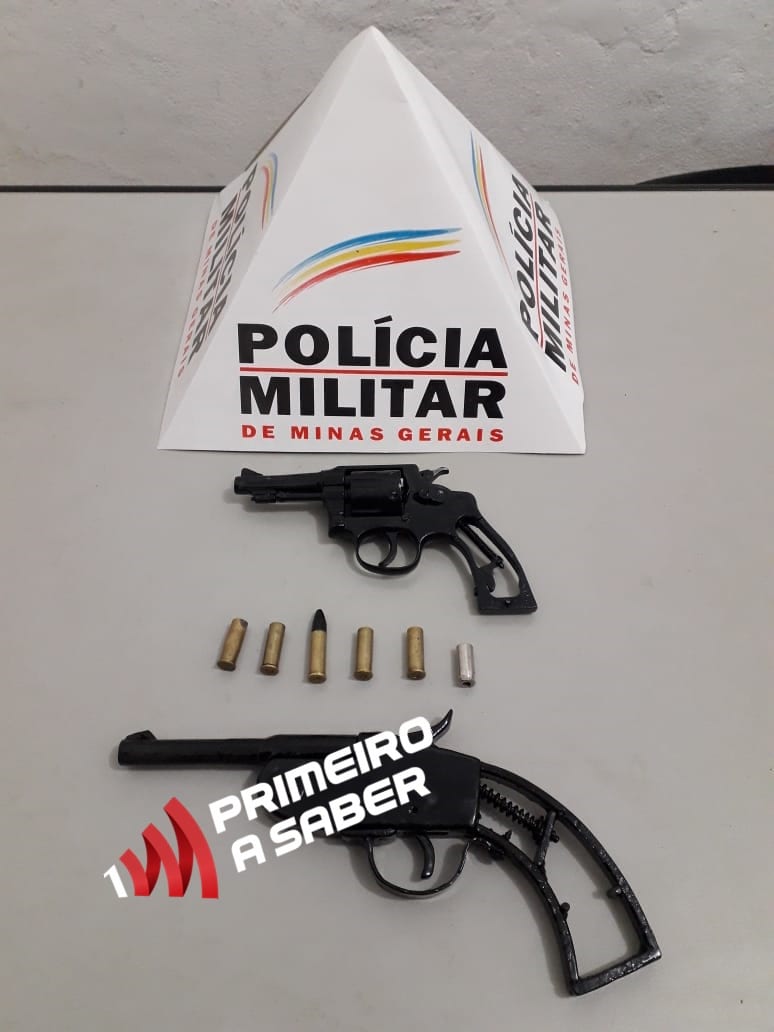 PM PRENDE SUSPEITO E APREENDE 3 ARMAS EM ZONA RURAL DE ERVÁLIA