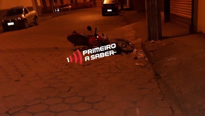 MOTOCICLISTA FICA FERIDO EM ACIDENTE NA CIDADE DE ERVÁLIA