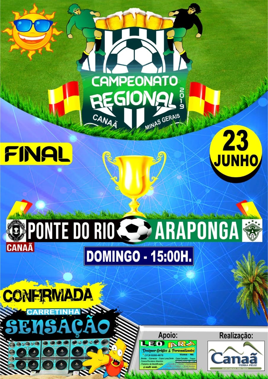 FINAL DO CAMPEONATO REGIONAL DE CANAÃ ACONTECE NESTE FIM DE SEMANA