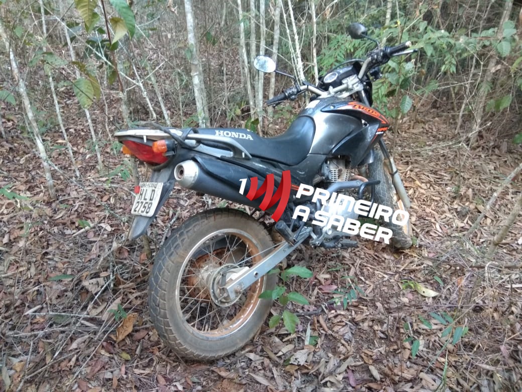 MOTOCICLETA ROUBADA É LOCALIZADA NA LOCALIDADE BELA VISTA