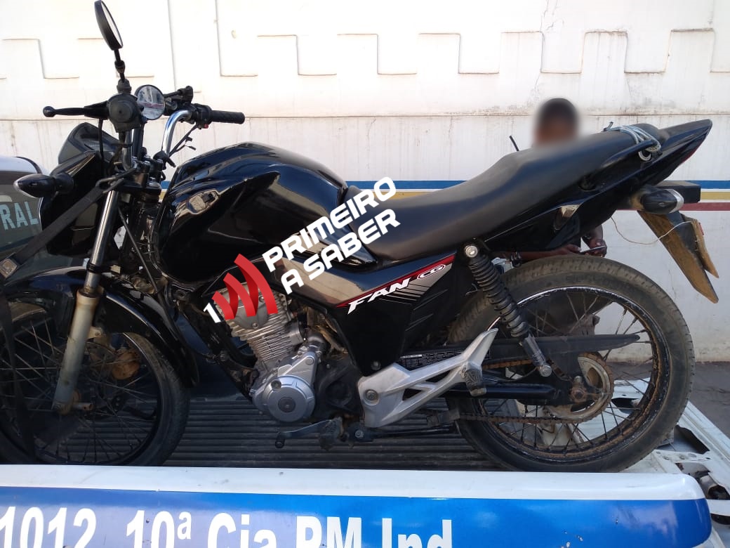 PM DE ERVÁLIA APREENDE MOTOCICLETA ADULTERADA