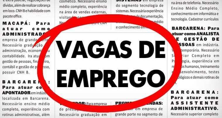 VAGAS DE EMPREGO