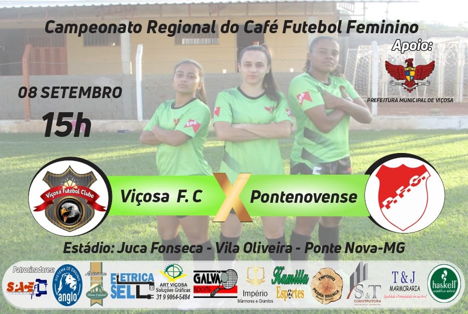 Viçosa F. C. joga pela 3ª rodada da fase de classificação no Campeonato Regional do Café Futebol Feminino
