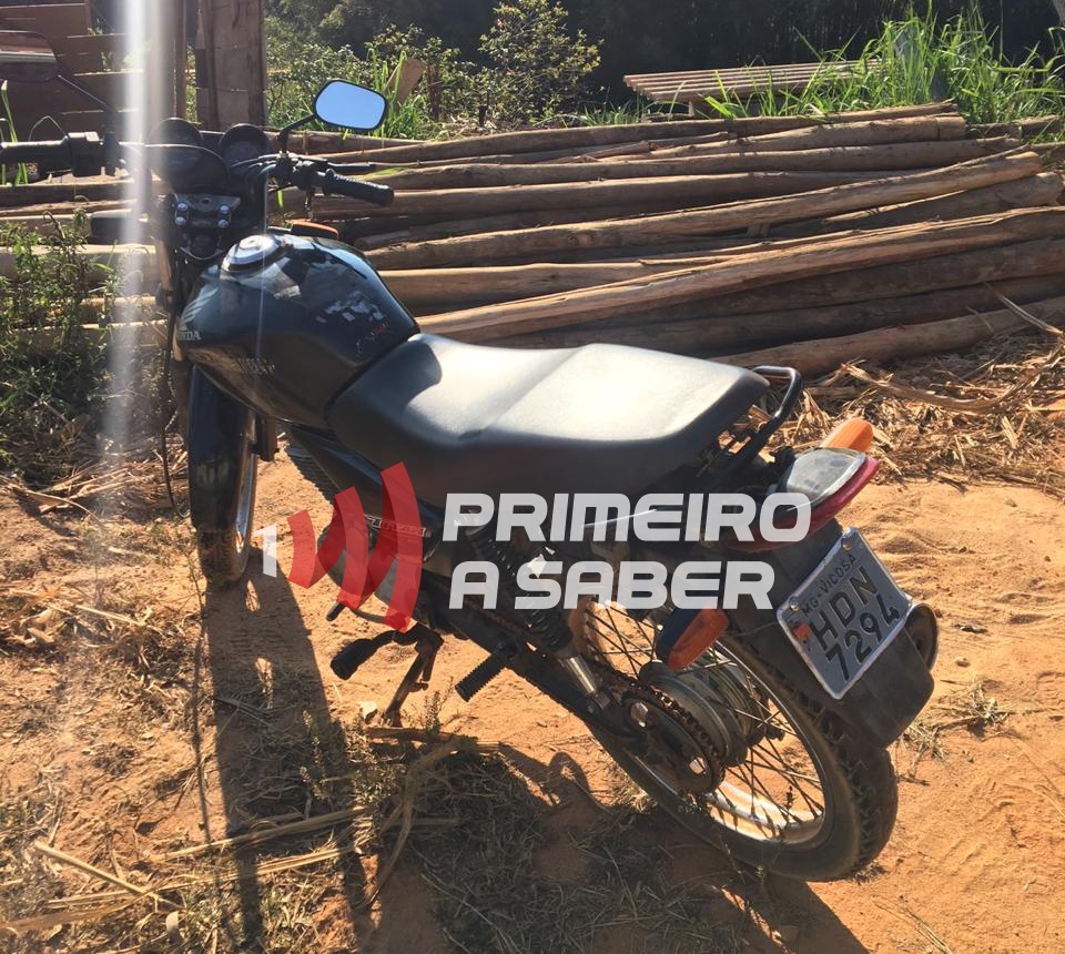 Moto furtada em Viçosa é recuperada na estrada que liga a São Miguel do Anta