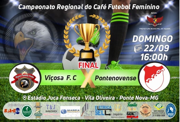 Viçosa F. C. joga neste domingo pela final no Campeonato Regional do Café de Futebol Feminino