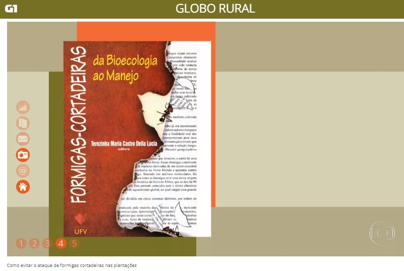 Livro publicado pela UFV é destaque no Globo Rural