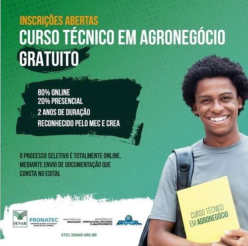 Cajuri receberá curso técnico gratuito em Agronegócio do Senar
