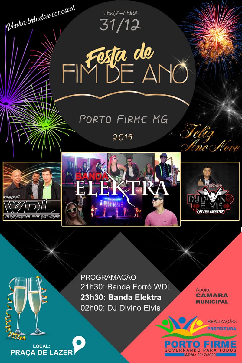 Porto Firme divulga festa de Fim de Ano