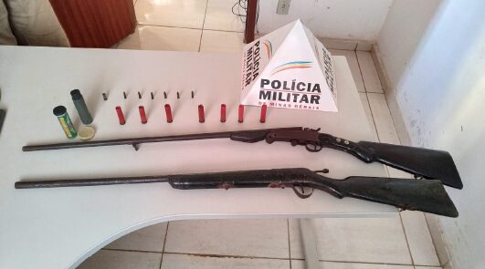 Homem é preso com armas no lugarejo Derrubada em Paula Cândido