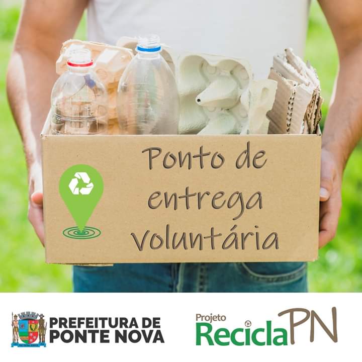 Prefeitura de Ponte Nova realiza Pontos de Entrega Voluntária para coleta de resíduos