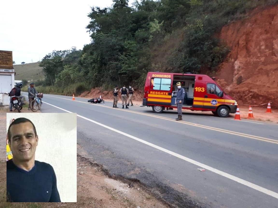 Motociclista morre em acidente na estrada que liga Viçosa a Teixeiras