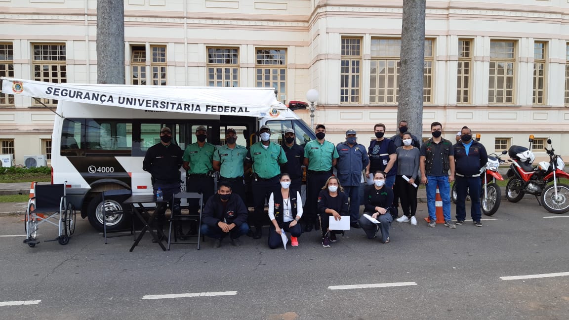 Operação reforça a importância do distanciamento social e uso de máscara no campus da UFV