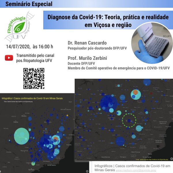 Pós-Graduação promove seminário sobre diagnose da Covid-19: teoria, prática e realidade em Viçosa e região