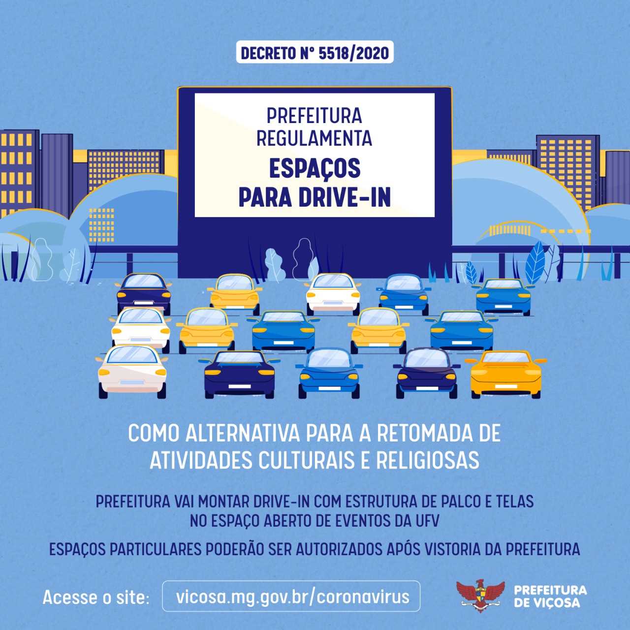 Eventos “drive-in” serão realizados em Viçosa