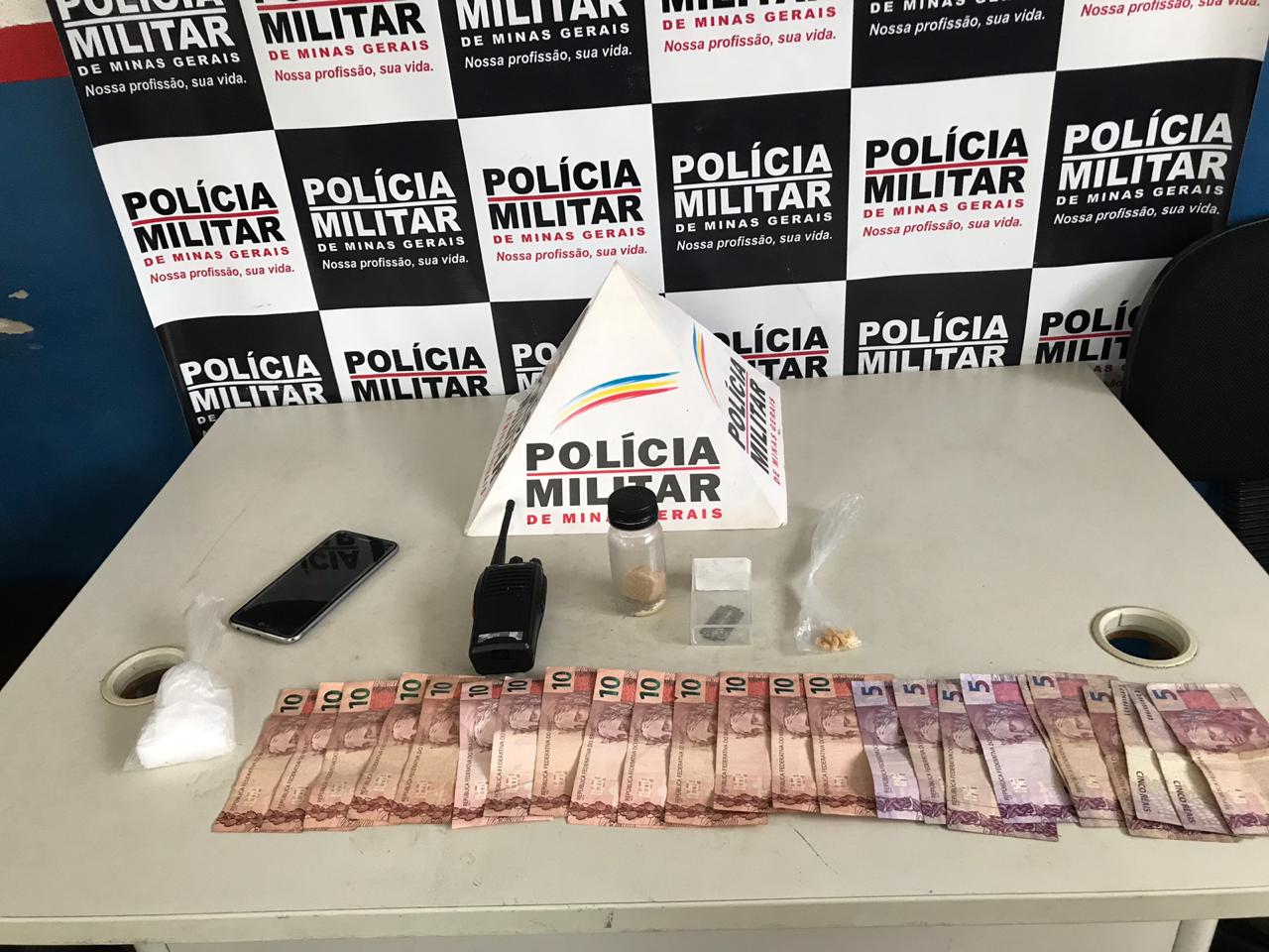 PM apreende drogas no Bairro de Fátima em Ponte Nova