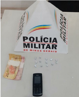 PM de Ervália prende homem por tráfico de drogas