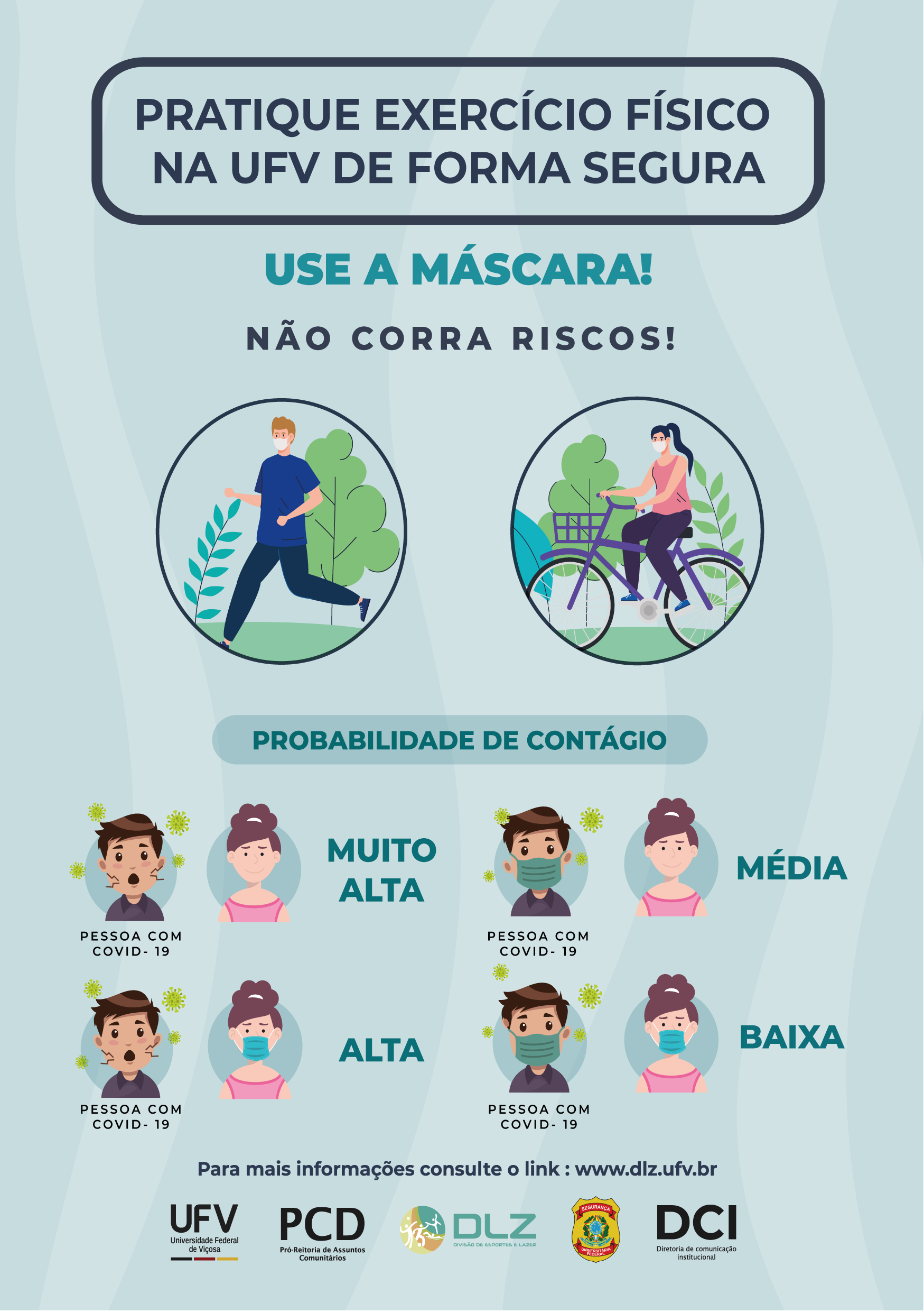 Divisão de Esportes e Lazer da UFV divulga orientações para prática de exercícios físicos de forma segura