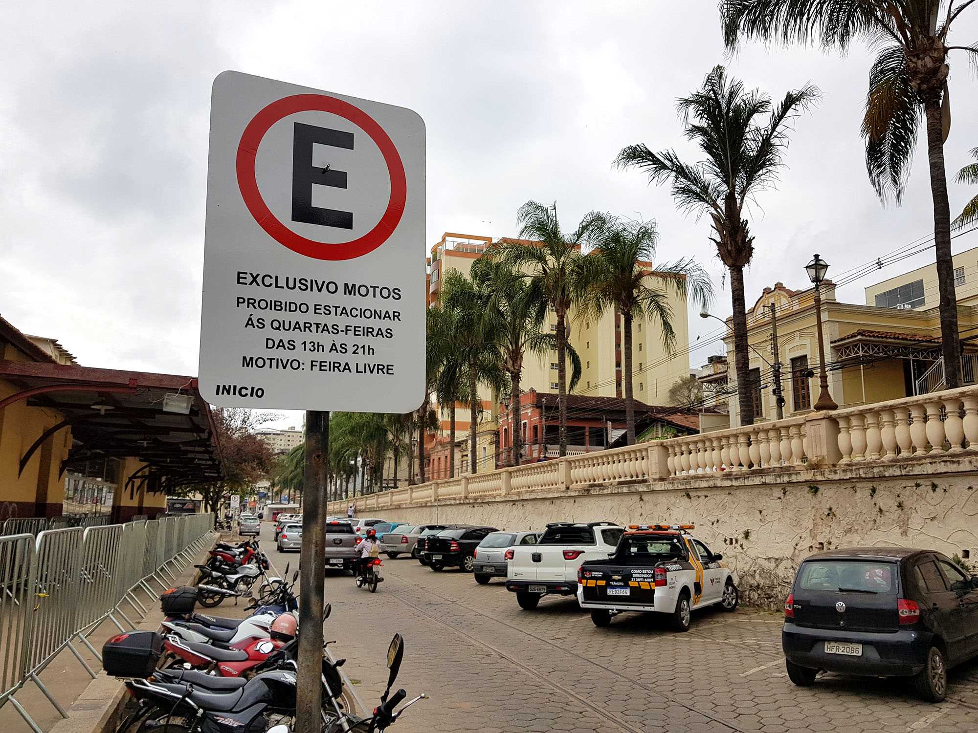 Diretoria de Trânsito atualiza sinalização de estacionamento na região da antiga Estação