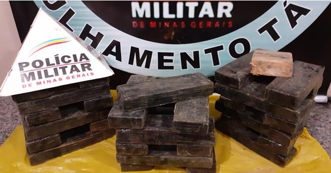 PM apreende cerca de 37 kg de maconha em Viçosa