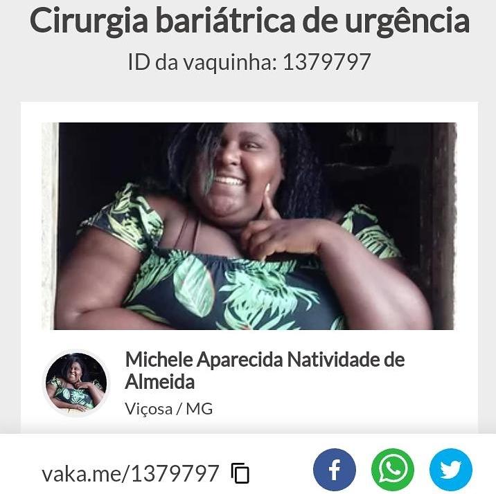 Internautas organizam vakinha online para ajudar a Michele