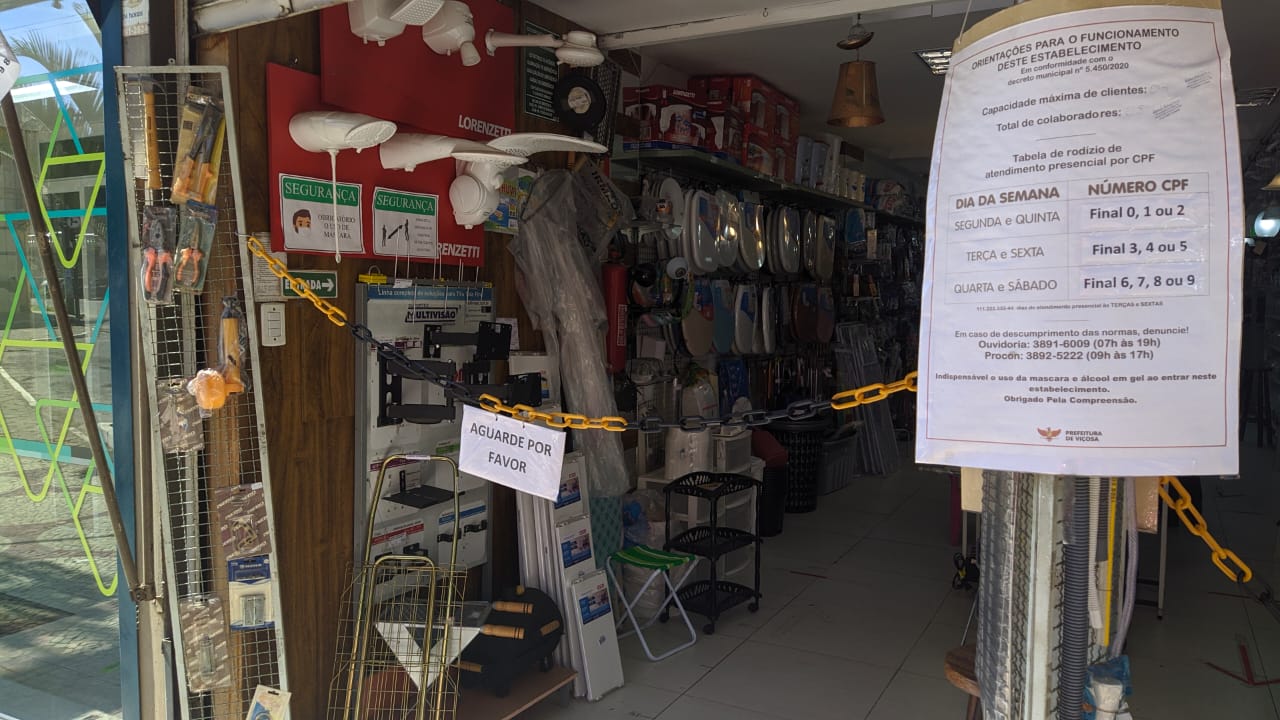 Fiscalização vai checar lotação em estabelecimentos de Viçosa