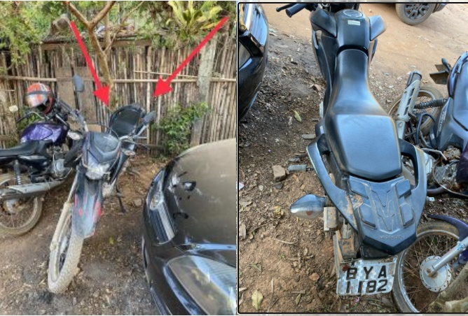Motocicleta roubada é localizada em Canaã