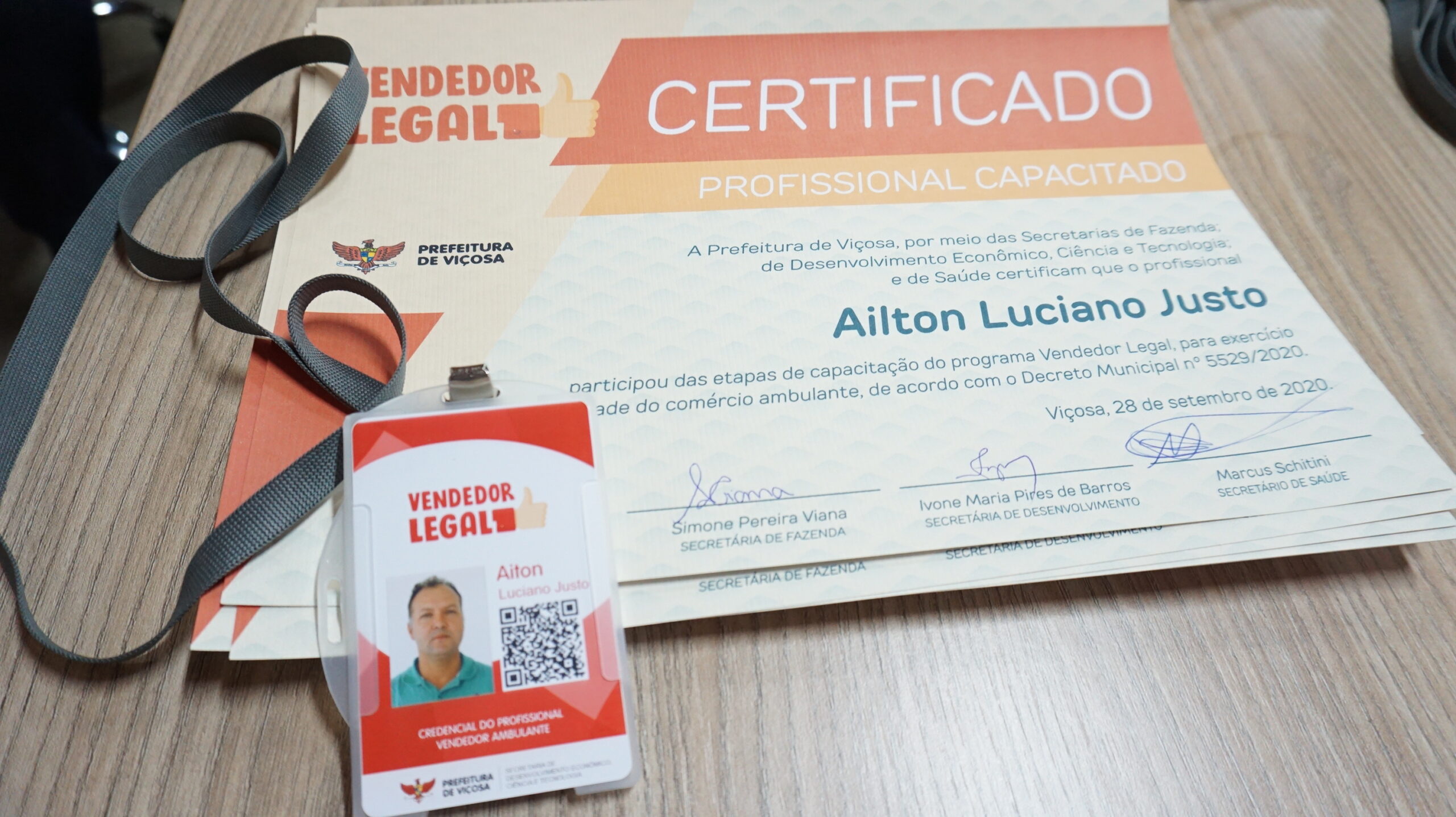 Programa Vendedor Legal certifica ambulantes para exercício da atividade
