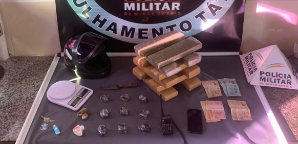 Homem é preso com diversas barras de maconha no Júlia Molar