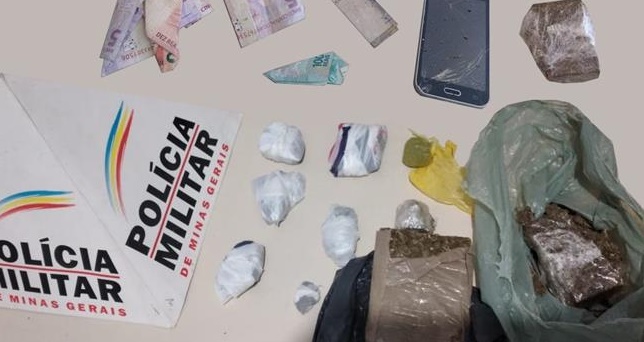 PM prende homem com drogas na Vila Santana em Teixeiras