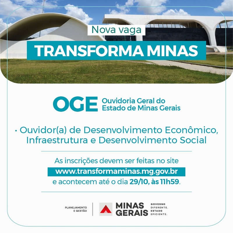 Governo abre vaga para a Ouvidoria-Geral do Estado