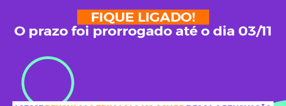Prorrogado prazo para renovar matrícula na rede estadual