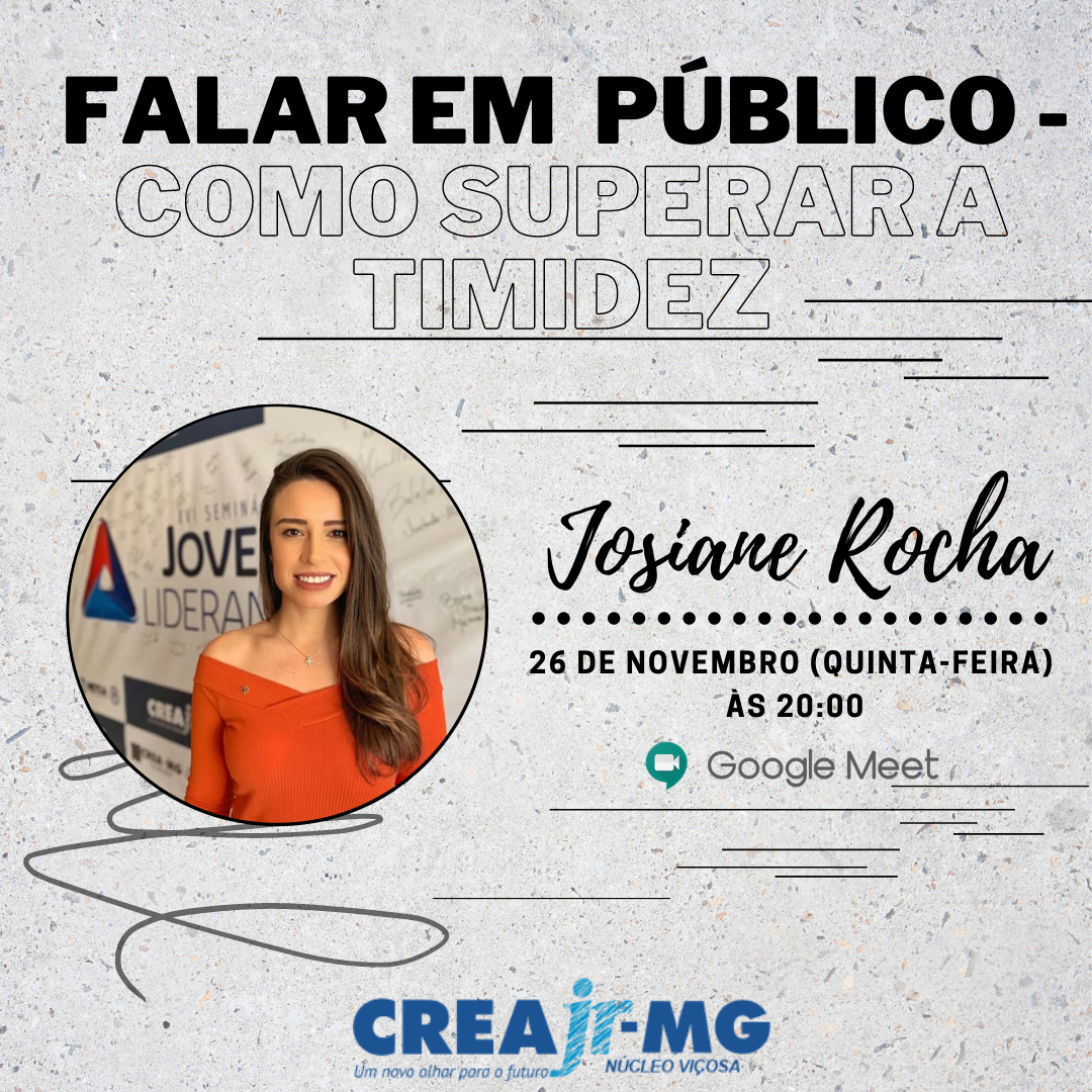 Crea Jr-MG Núcleo Viçosa oferece palestra sobre falar em público