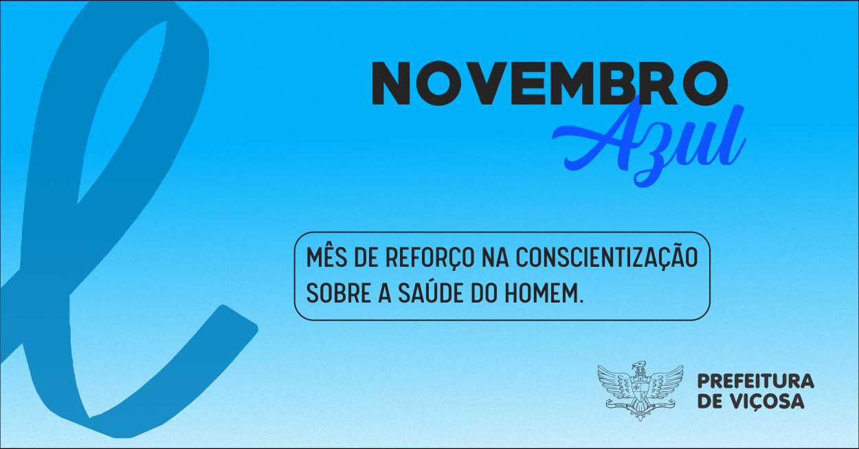 Novembro Azul: prefeitura disponibiliza agendamento de exame de sangue PSA