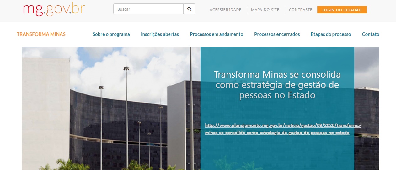 Transforma Minas abre quatro novas vagas