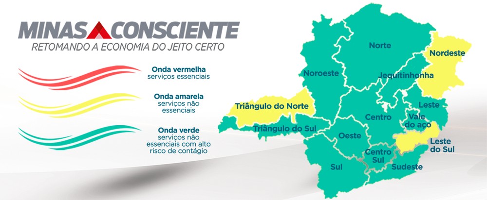 ‘Minas Consciente’: confira a atualização semanal das macro e microrregiões da Zona da Mata