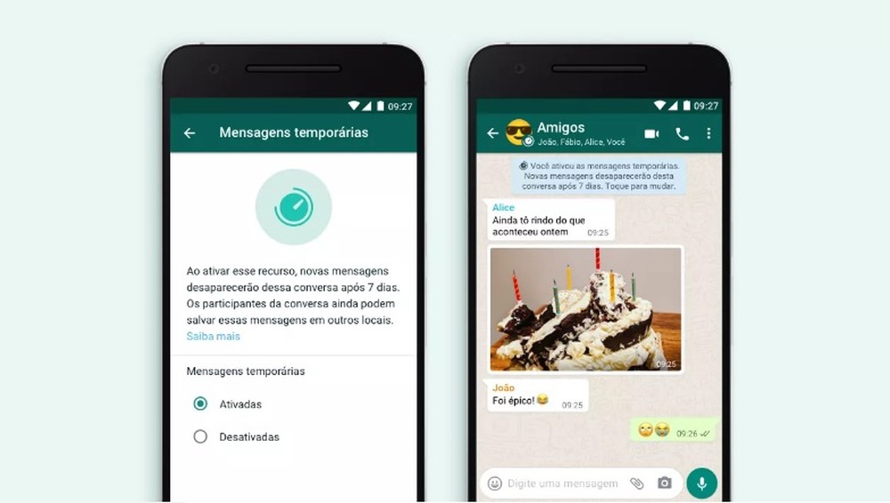 WhatsApp lança mensagens temporárias que desaparecem após sete dias