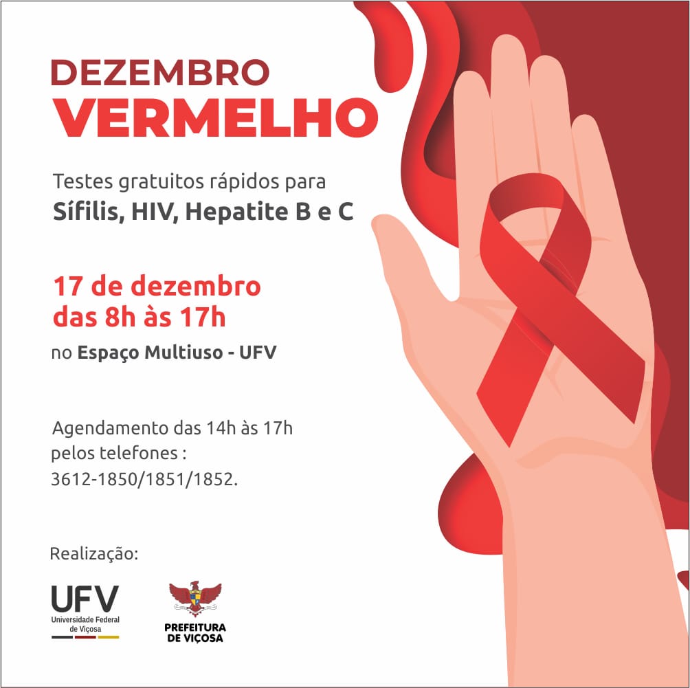 Iniciativa oferece testes rápidos gratuitos para DSTs em Viçosa