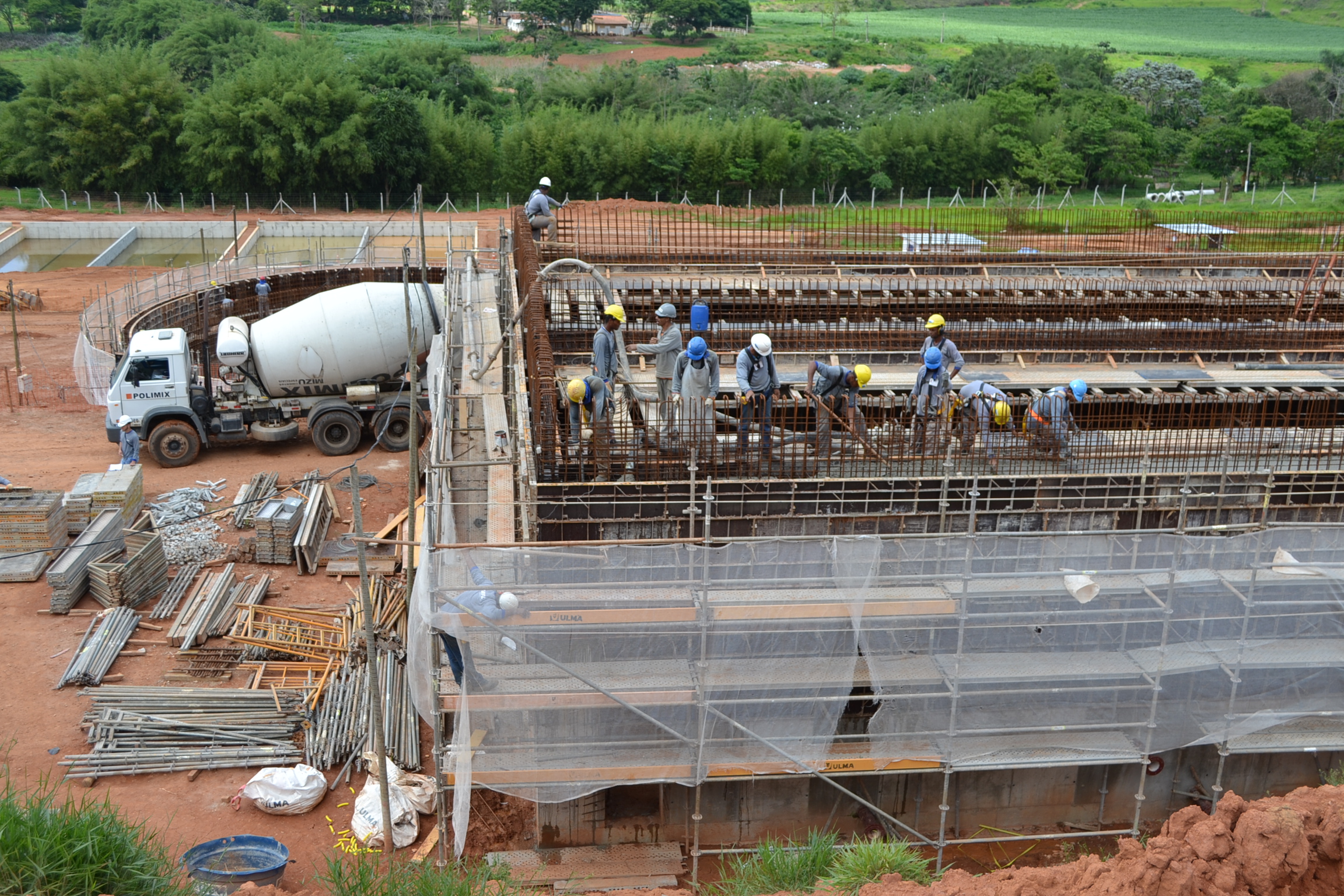 31% das obras de construção da Estação de Tratamento de Esgoto de Viçosa (ETE-Viçosa) já foram executadas