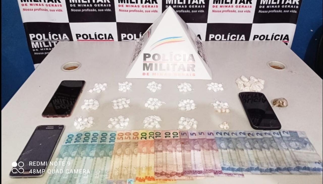 PM apreende 3 menores por tráfico de drogas em Ponte Nova