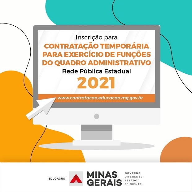 Inscrições para processo de contratação temporária para quadro administrativo na rede estadual de ensino começam nesta quinta-feira (7/1)