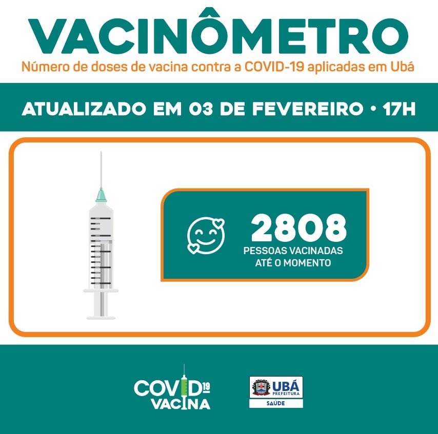 Centenas de idosos vacinados contra o coronavírus em Ubá