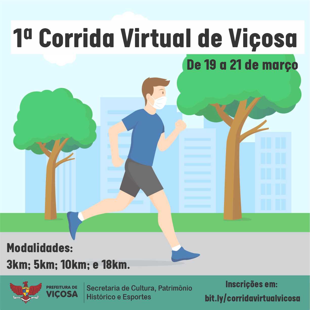 Viçosa terá primeira Corrida Virtual